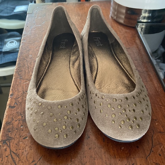 Ballet Flats. Real Suede SIZE 38 - Picture 3 of 4